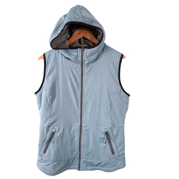 Columbia Sweater Vest Women's Small Reversible Full Zip Hooded Fleece Jacket - Picture 1 of 9